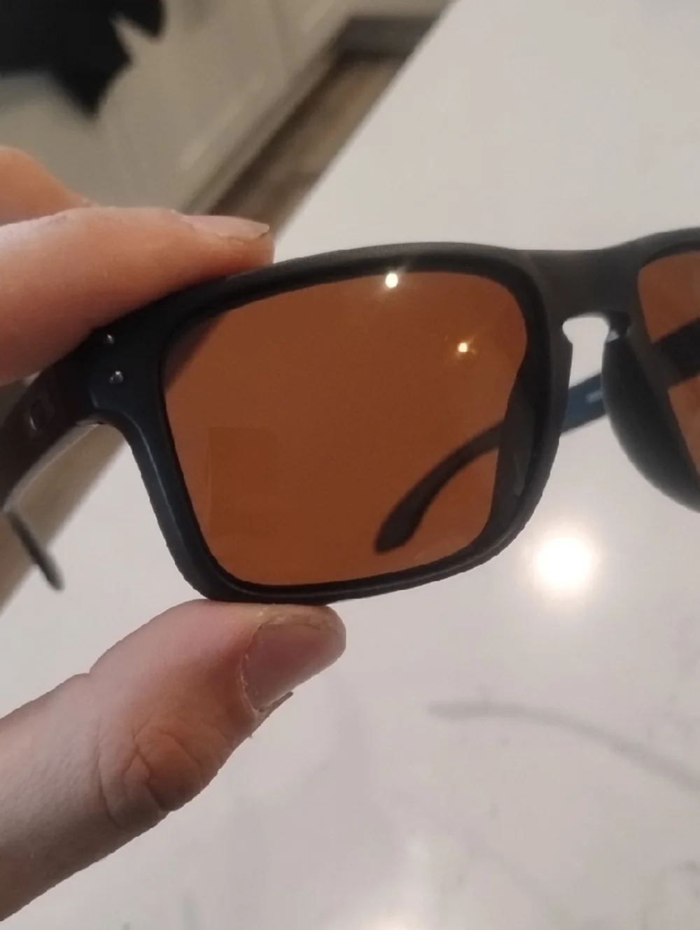 Oakley Holbrook Sunglasses With Gunmetal Accents And Brown Lenses